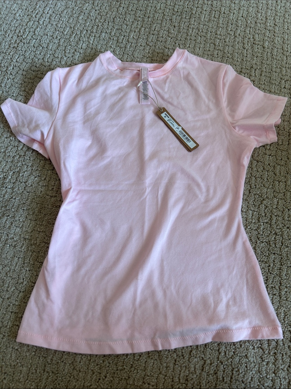 Skims Cotton Jersey Tee Small Cherry Bloasom Rare NWT - Picture 1 of 3